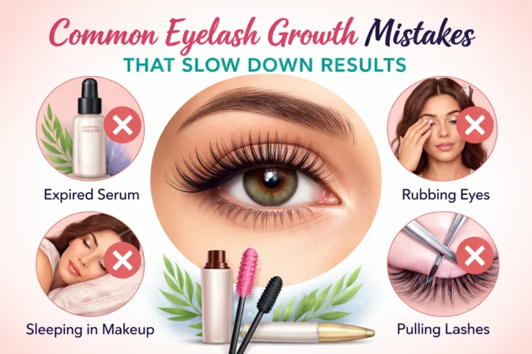 Common Eyelash Growth Mistakes That Slow Down Results